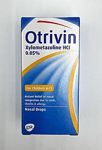 OTRIVIN PAED NASAL DROPS 兒童安鼻靈通鼻塞滴劑 0.05 % (10 mL)