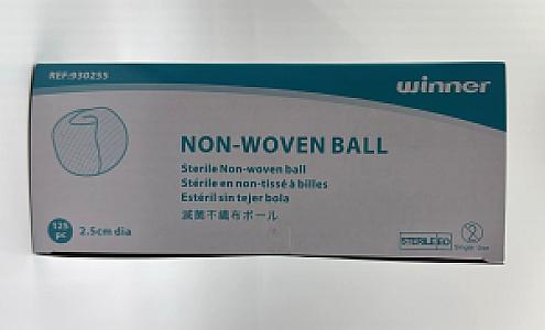 Sterile Non-woven Ball, 2.5cm  (1 pack of 5 pc)