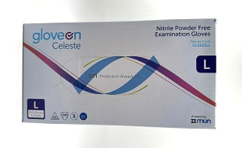 Celeste Nitrile Examination Glove, Powder Free, Violet Blue, L