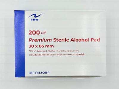 Alcohol Swab, Premium, Sterile, 30 x 65mm, 70%